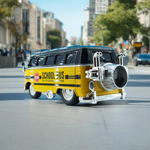 اسباب بازی ماشین فلزی فولکس اتوبوس مدرسه دودزا School Bus_اسباب بازی ماشین